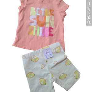 Baby Summer Outfit Set: Cat & Jack Top + Bluey Shorts 12M